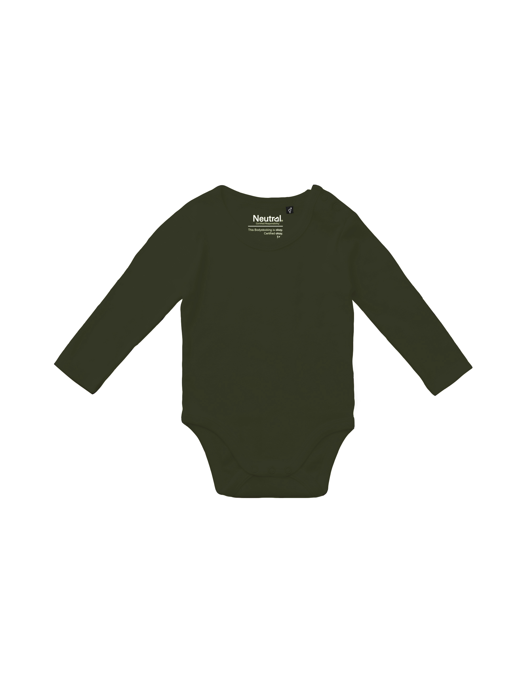 Bebis Långärmad Body - Neutral - Fairtrade & EKO, GOTS - 10 olika färger - 5
