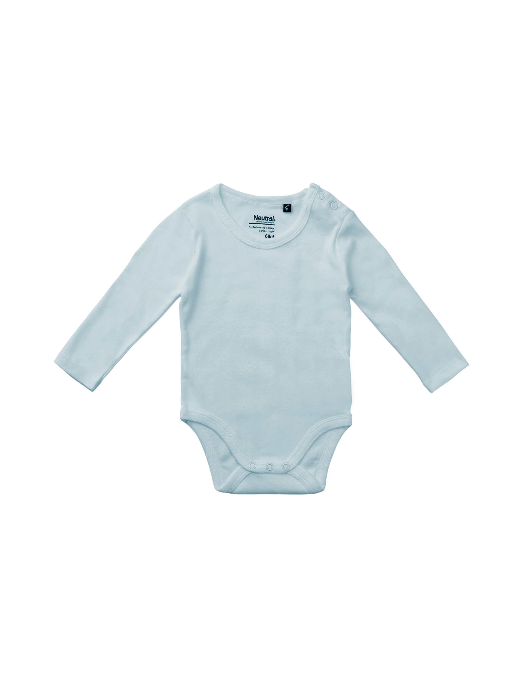 Bebis Långärmad Body - Neutral - Fairtrade & EKO, GOTS - 10 olika färger - 10