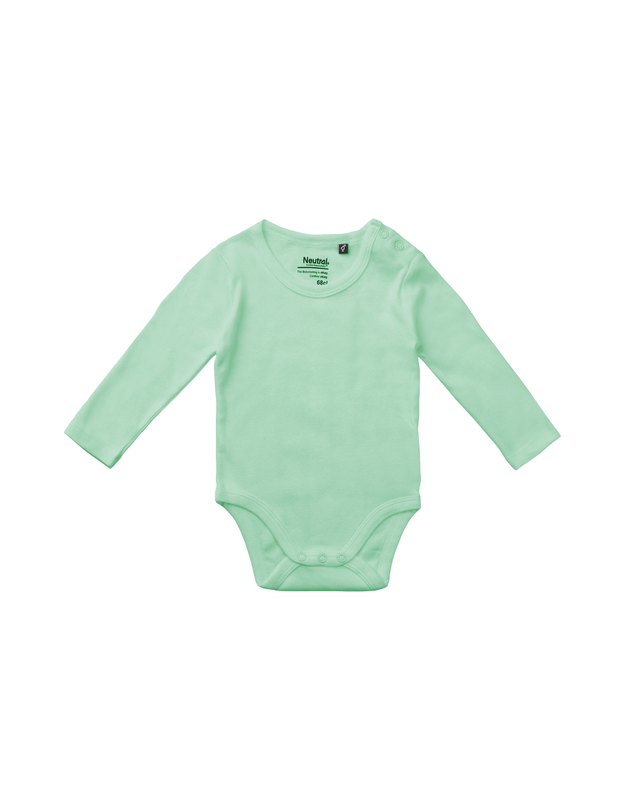 Bebis Långärmad Body - Neutral - Fairtrade & EKO, GOTS - 10 olika färger - 7