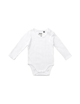 Bebis Långärmad Body - Neutral - Fairtrade & EKO, GOTS - 10 olika färger