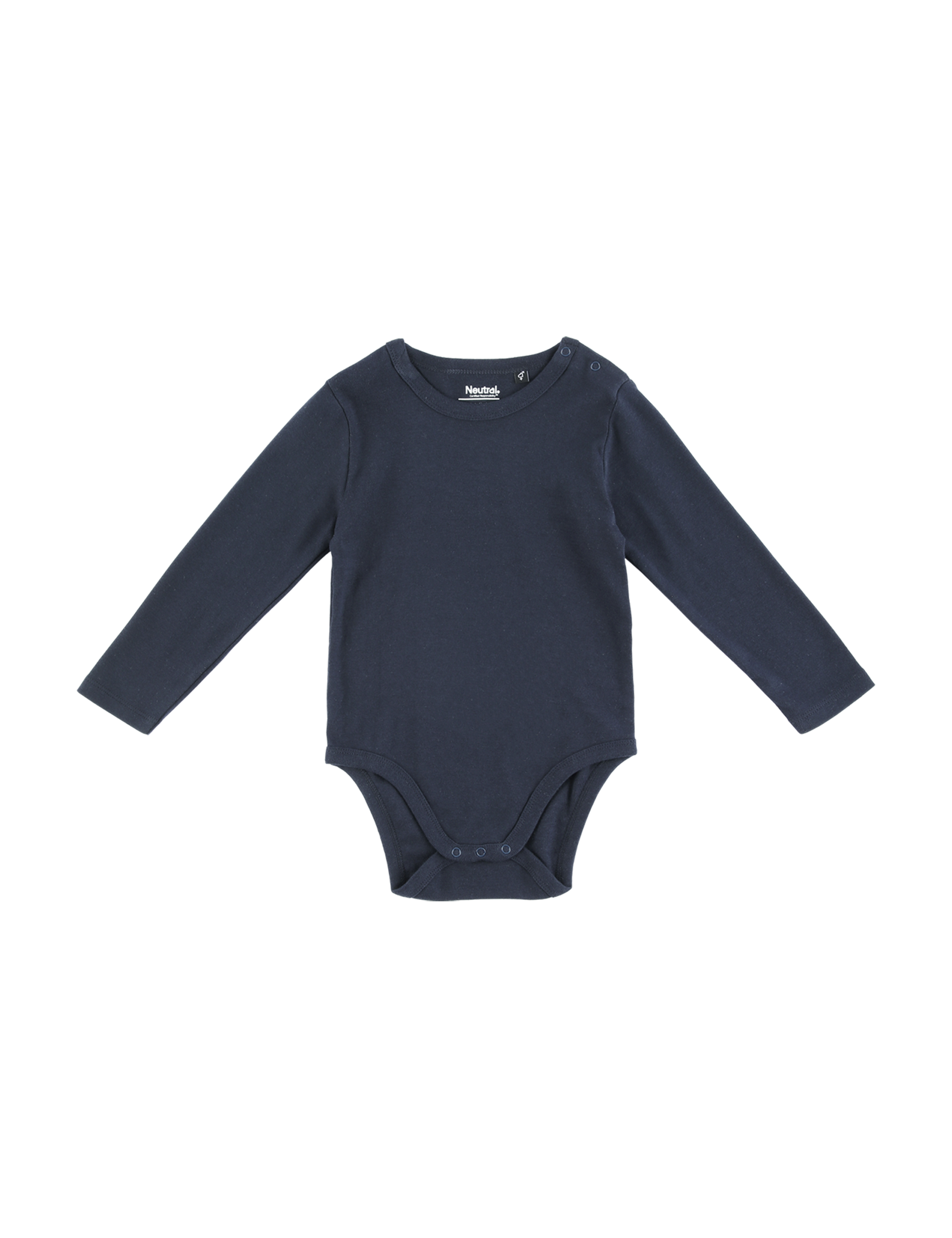 Bebis Långärmad Body - Neutral - Fairtrade & EKO, GOTS - 10 olika färger - 3