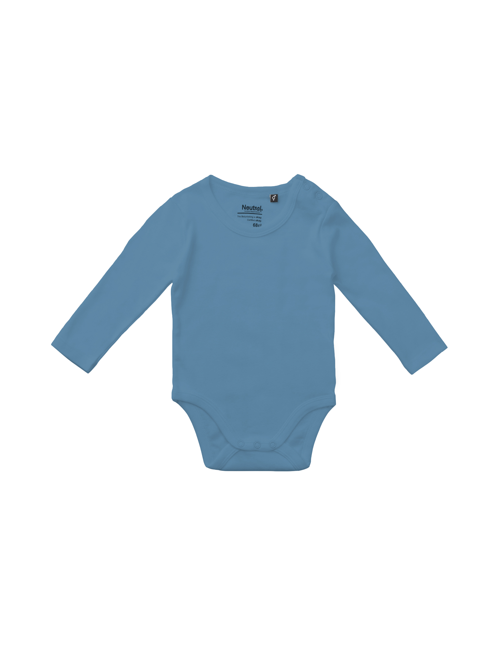 Bebis Långärmad Body - Neutral - Fairtrade & EKO, GOTS - 10 olika färger - 8