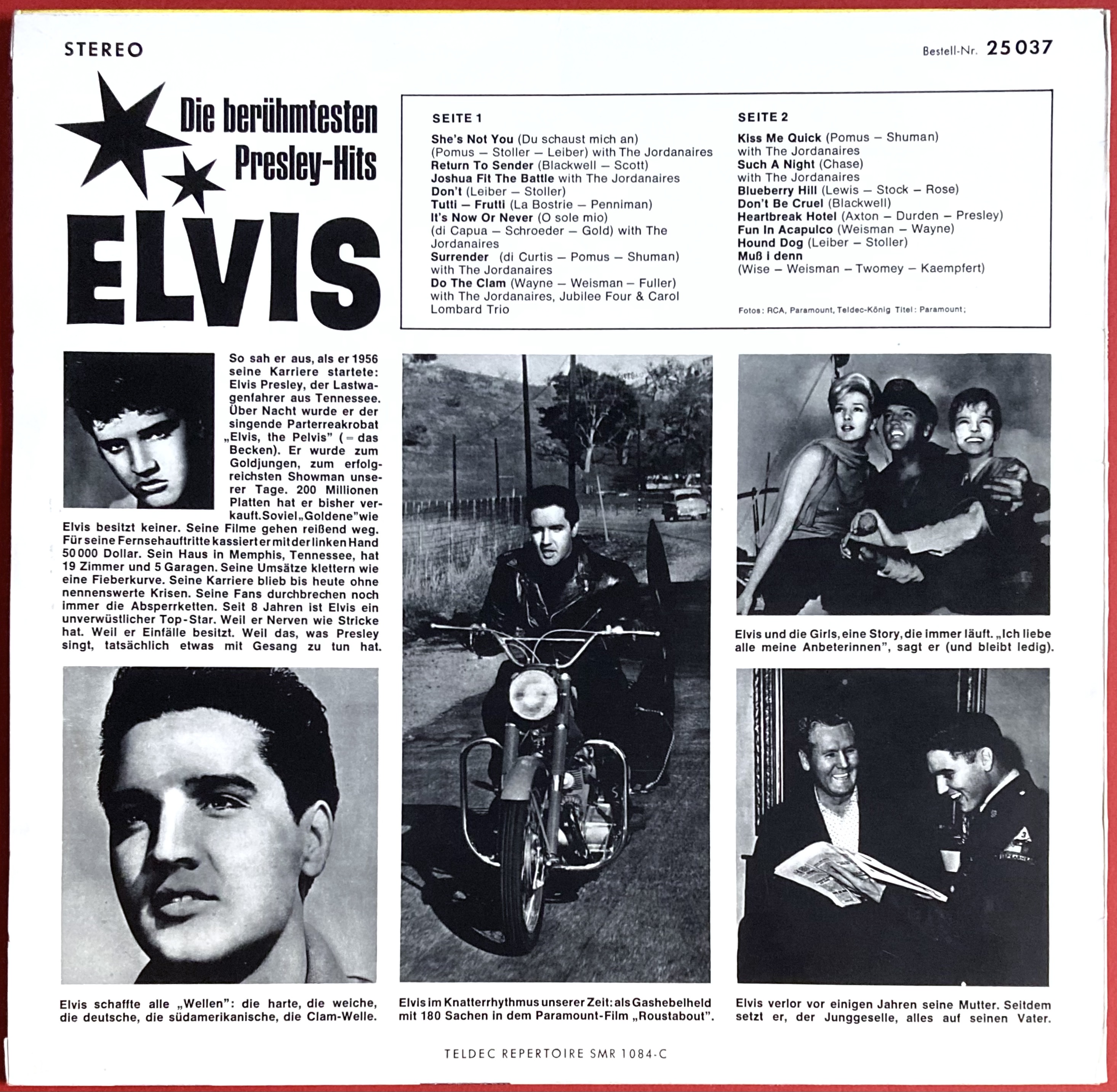 ELVIS PRESLEY - Golden boy Schweiz-orig LP 1965 - 3