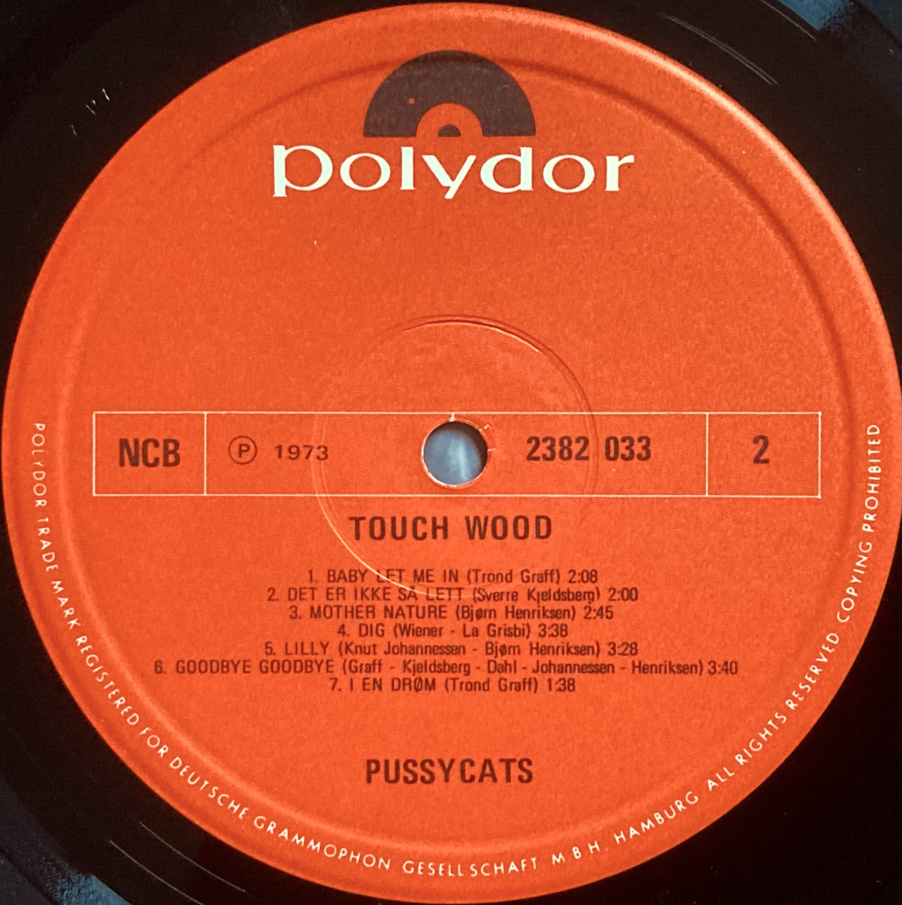 PUSSYCATS - Touch wood Norway-orig LP 1973 - 5