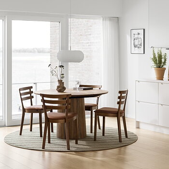 SM46 Chair wood/leather - Skovby Furniture