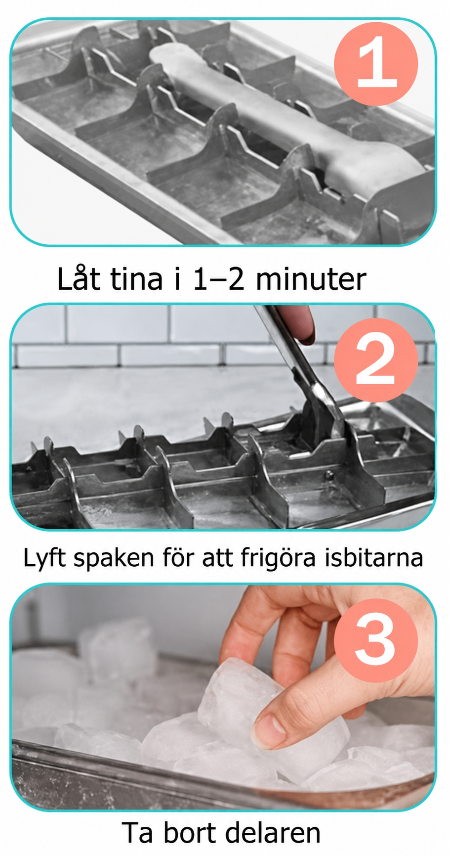 Så använder du en iskubsform av metall