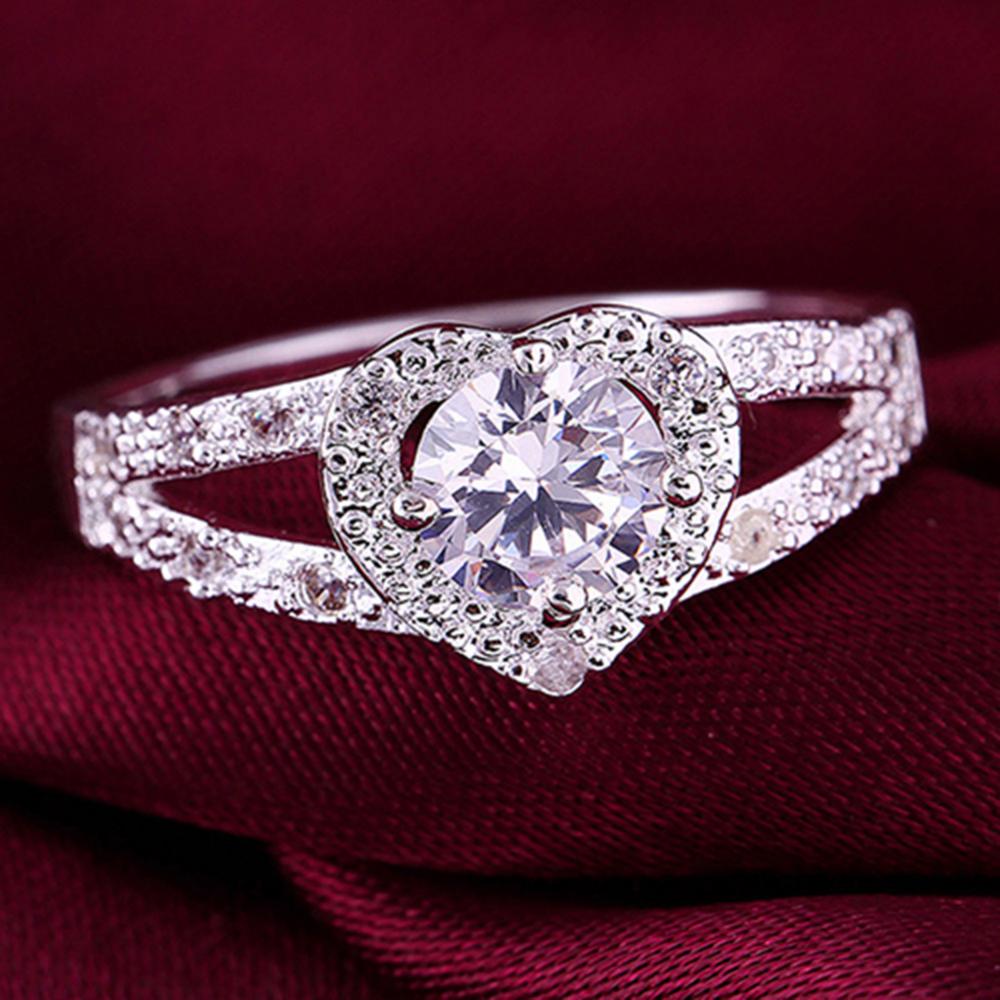 Ring med Cubic Zirconia samt i 925 Sterling Silverplätering - 4