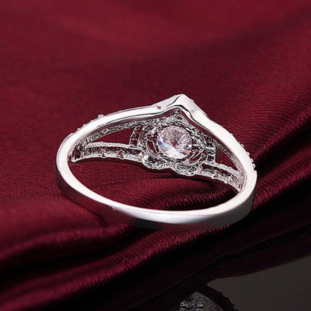 Ring med Cubic Zirconia samt i 925 Sterling Silverplätering - 3