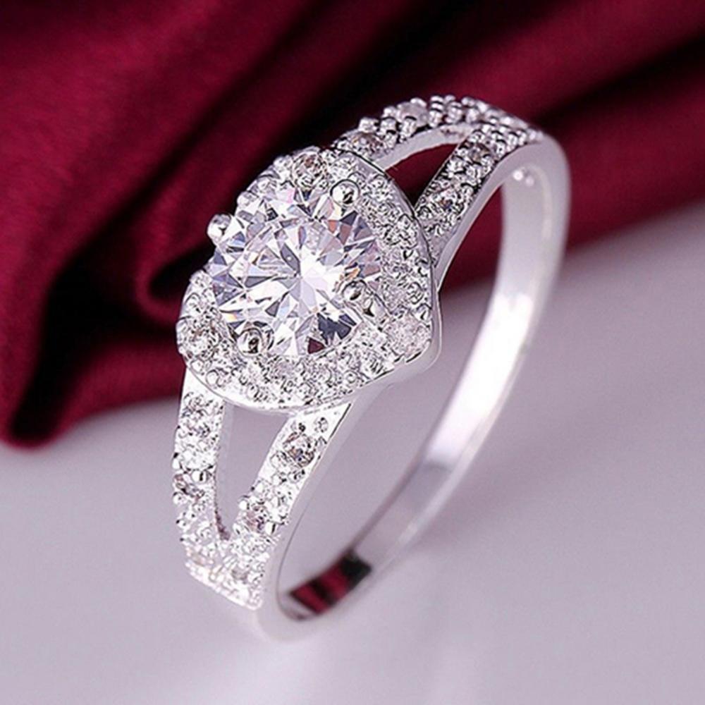 Ring med Cubic Zirconia samt i 925 Sterling Silverplätering - 2