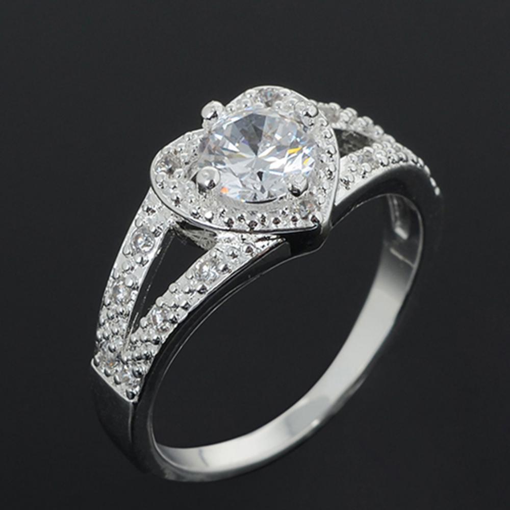 Ring med Cubic Zirconia samt i 925 Sterling Silverplätering - 8