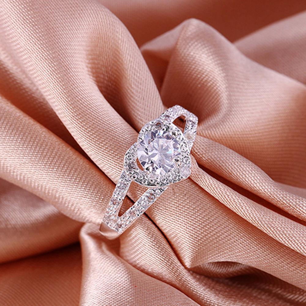 Ring med Cubic Zirconia samt i 925 Sterling Silverplätering - 7