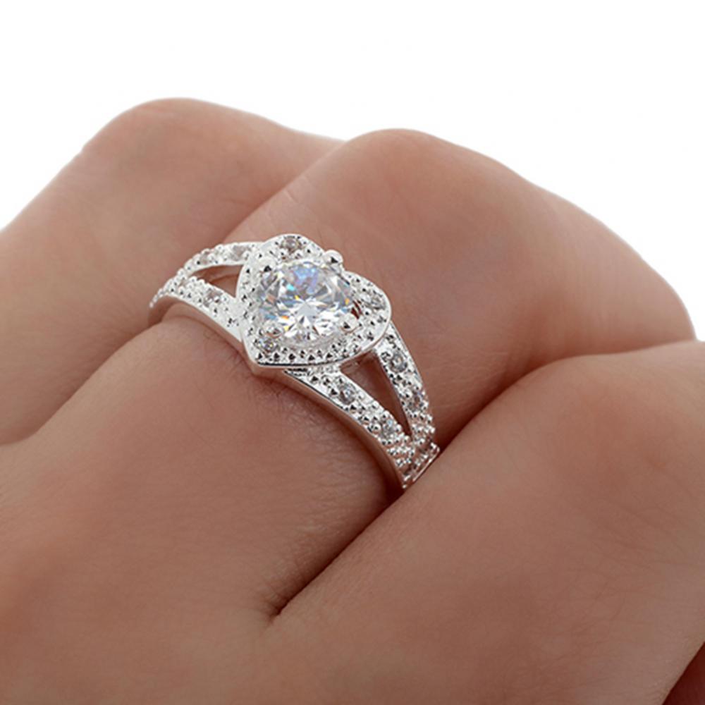 Ring med Cubic Zirconia samt i 925 Sterling Silverplätering - 5