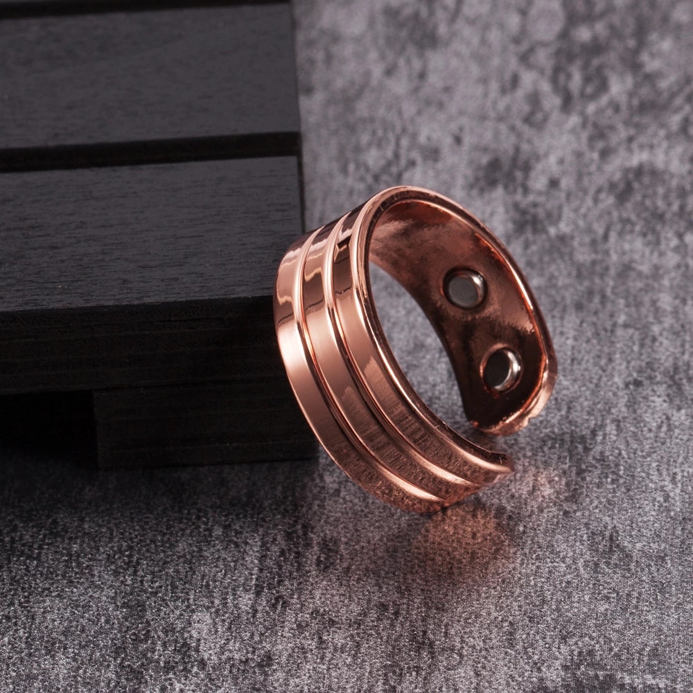 Ring i Koppar med Magneter - 2