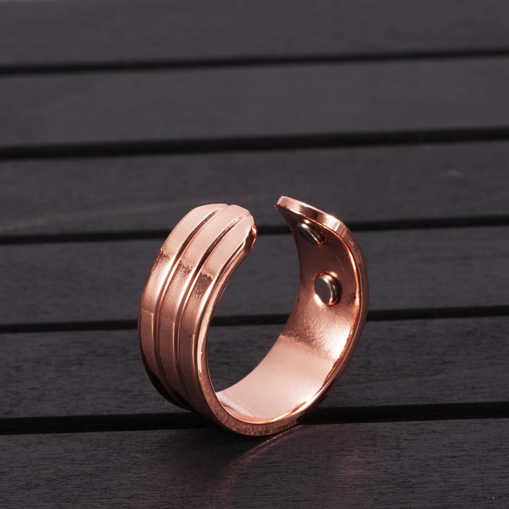 Ring i Koppar med Magneter - 3