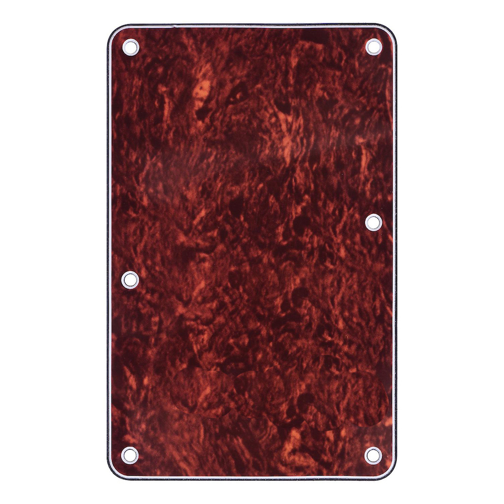 Backplate Tremolo Cover 3-Ply Without String Holes (Tortoise)