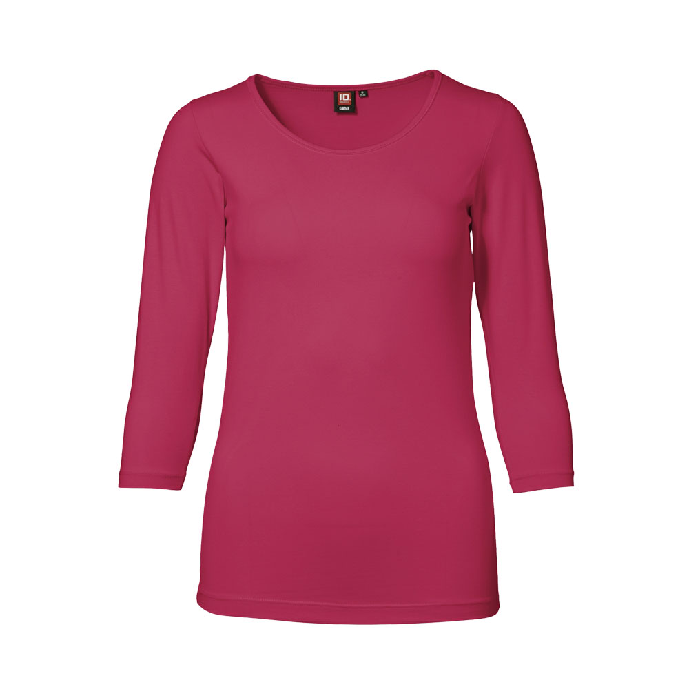 T-shirt Dam ¾ ärm - Cerise