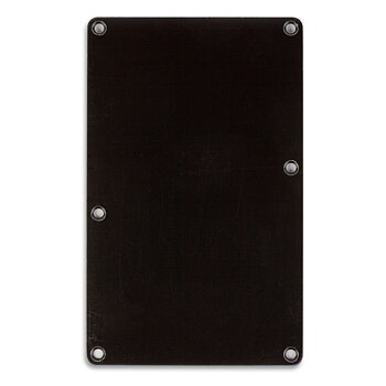 Backplate Tremolo Cover 1-Ply Without String Holes (Black)
