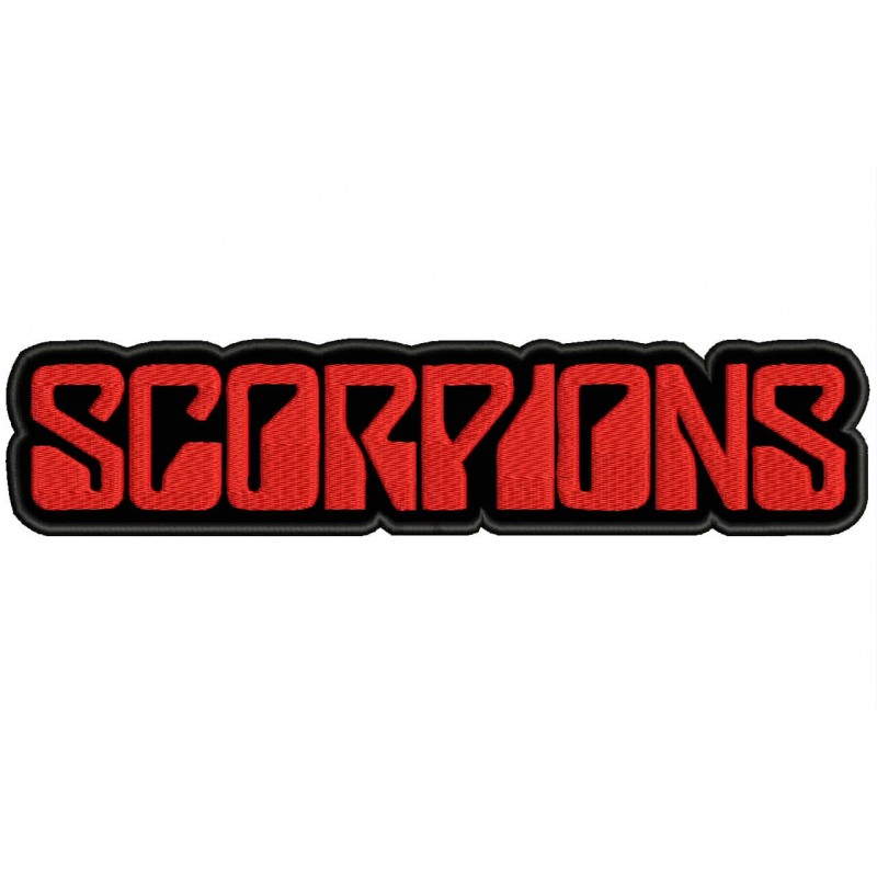 Scorpions Red Logo Backpatch