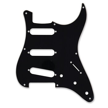 Pickguard '57 Stratocaster 8-Hole 3-Ply (Black)