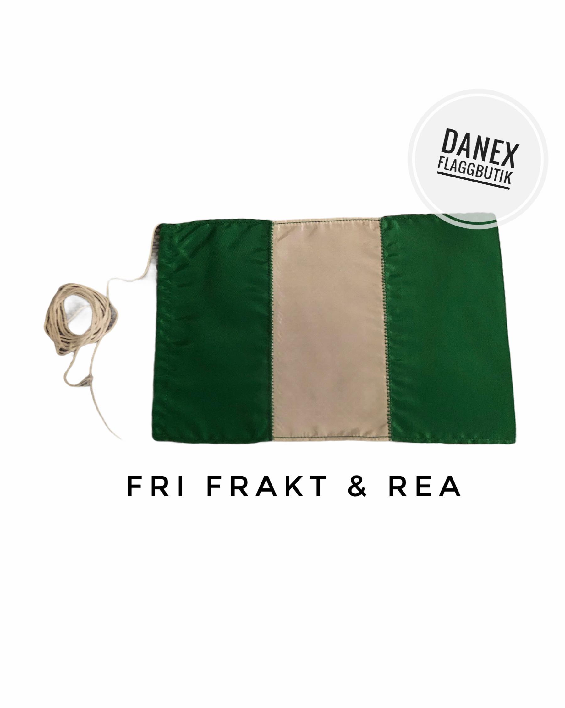 Bordsflagga REA - Nigeria- 12x18 cm