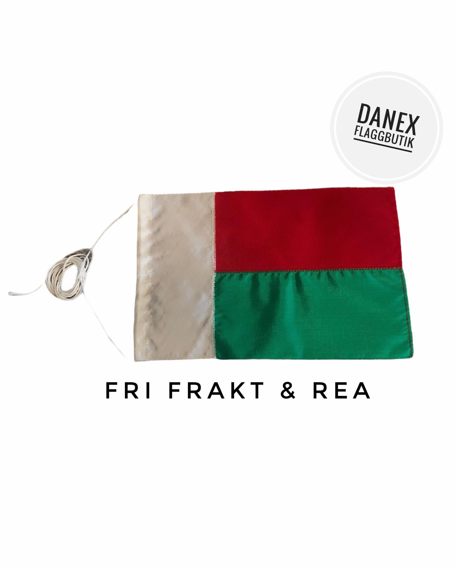 Bordsflagga REA - Madagaskar - 12x18 cm