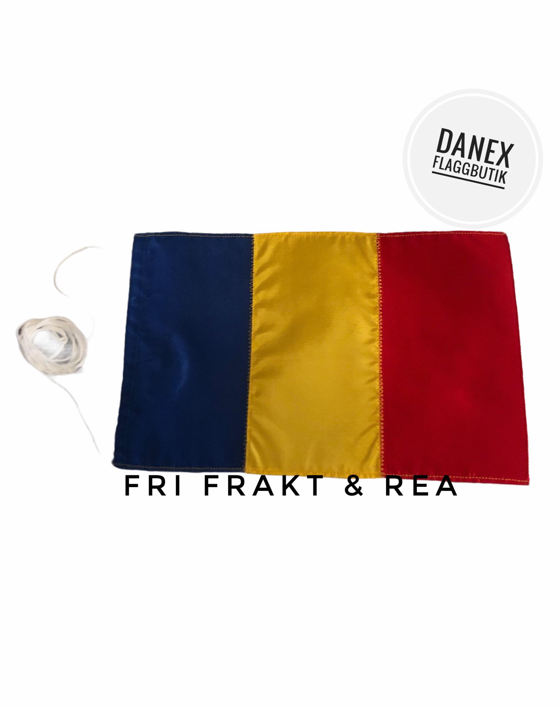 U24 Rumänien Flagge 30x45 Cm - Premium Bootsflagge Polyester