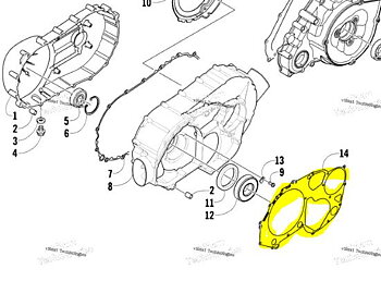 Variatorkåpa packning Arctic Cat 550/650/700