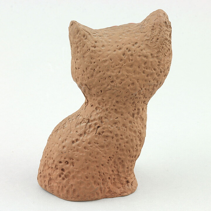 Tore Borg (1960s) Sitting Joyous Cat 11 cm