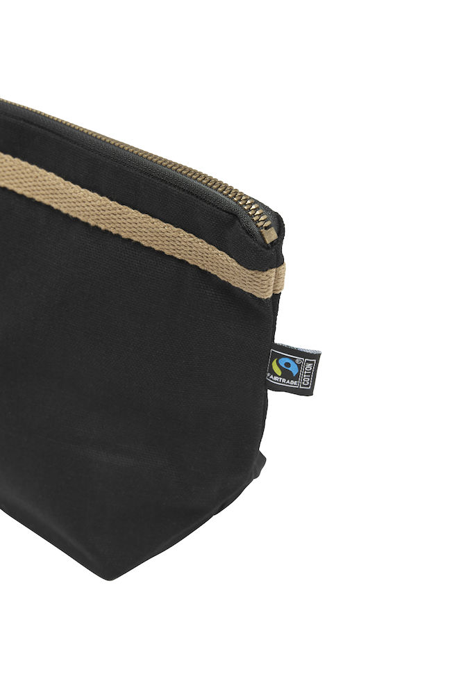 Canvas Toilet Case, Cottover, Black, Fairtrade, Organic & GOTS - 2