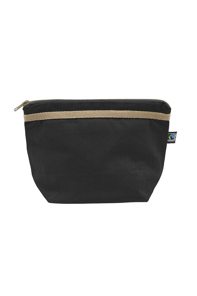 Canvas Toilet Case, Cottover, Black, Fairtrade, Organic & GOTS - 4