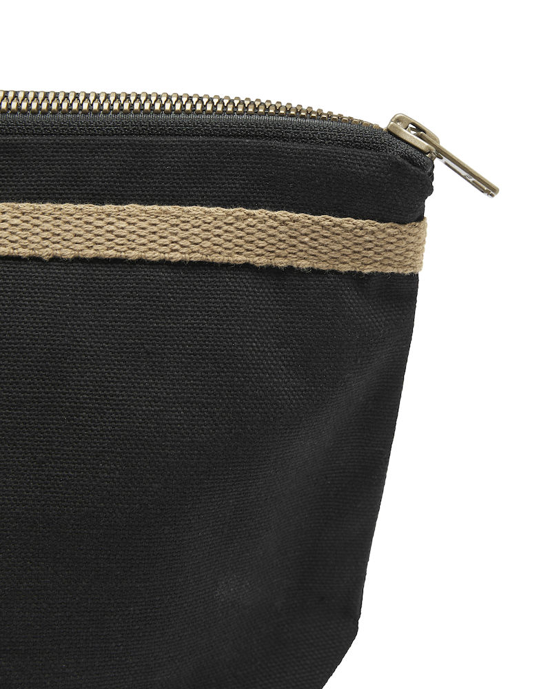 Canvas Toilet Case, Cottover, Black, Fairtrade, Organic & GOTS - 3