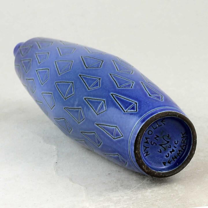 Gunnar Nylund (1959) Blue Unique Vase 19 cm
