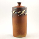 クレス・テル  一点もの　鳥模様のあるブラウンのベース Vase 25cm  1982年