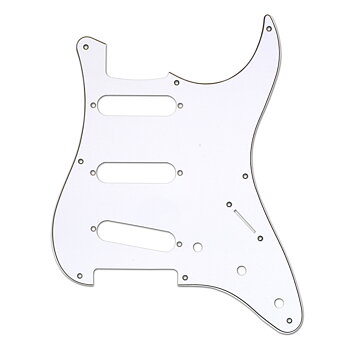 Pickguard '57 Stratocaster 8-Hole 3-Ply (White)