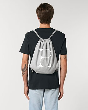 Grey Gym Bag Logo