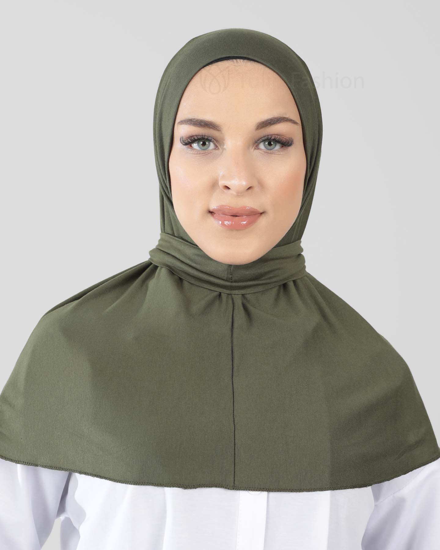 Hijab - Al Amira Instant Jersey - Olivgrön - 2