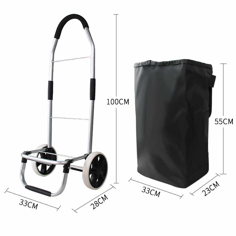Shopping Trolley 50L - Folded - 7