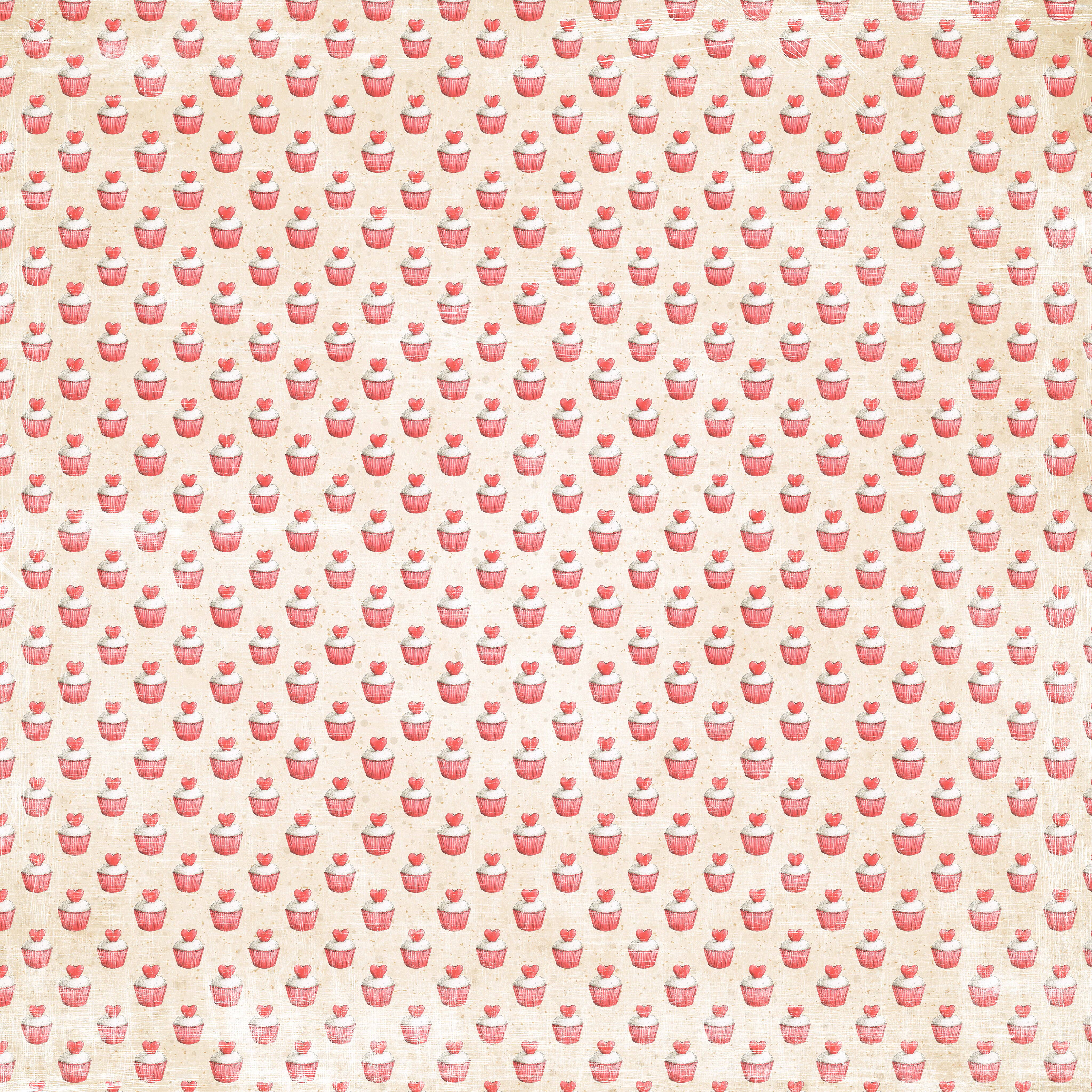Papper Reprint - Hearts - 12x12 - 2