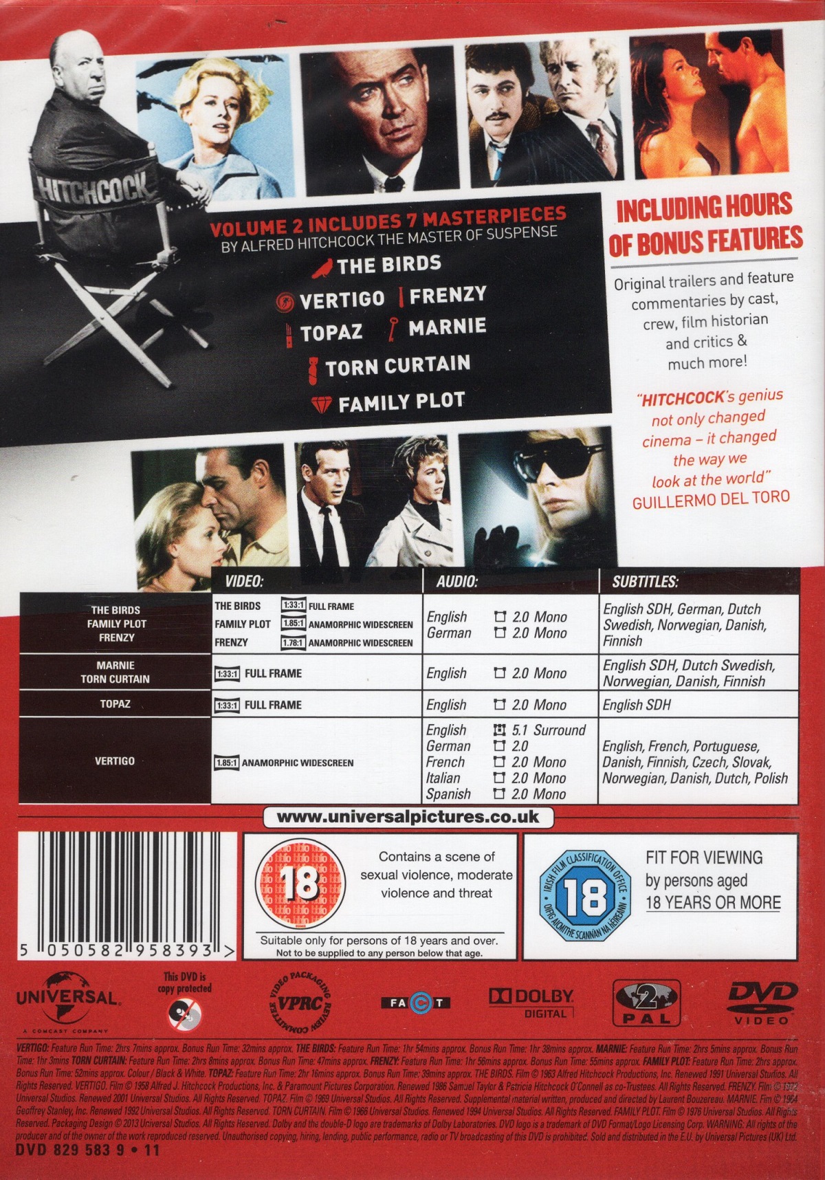 Hitchcock Collection - Volym 2 (ej svensk text på Topaz) - 2