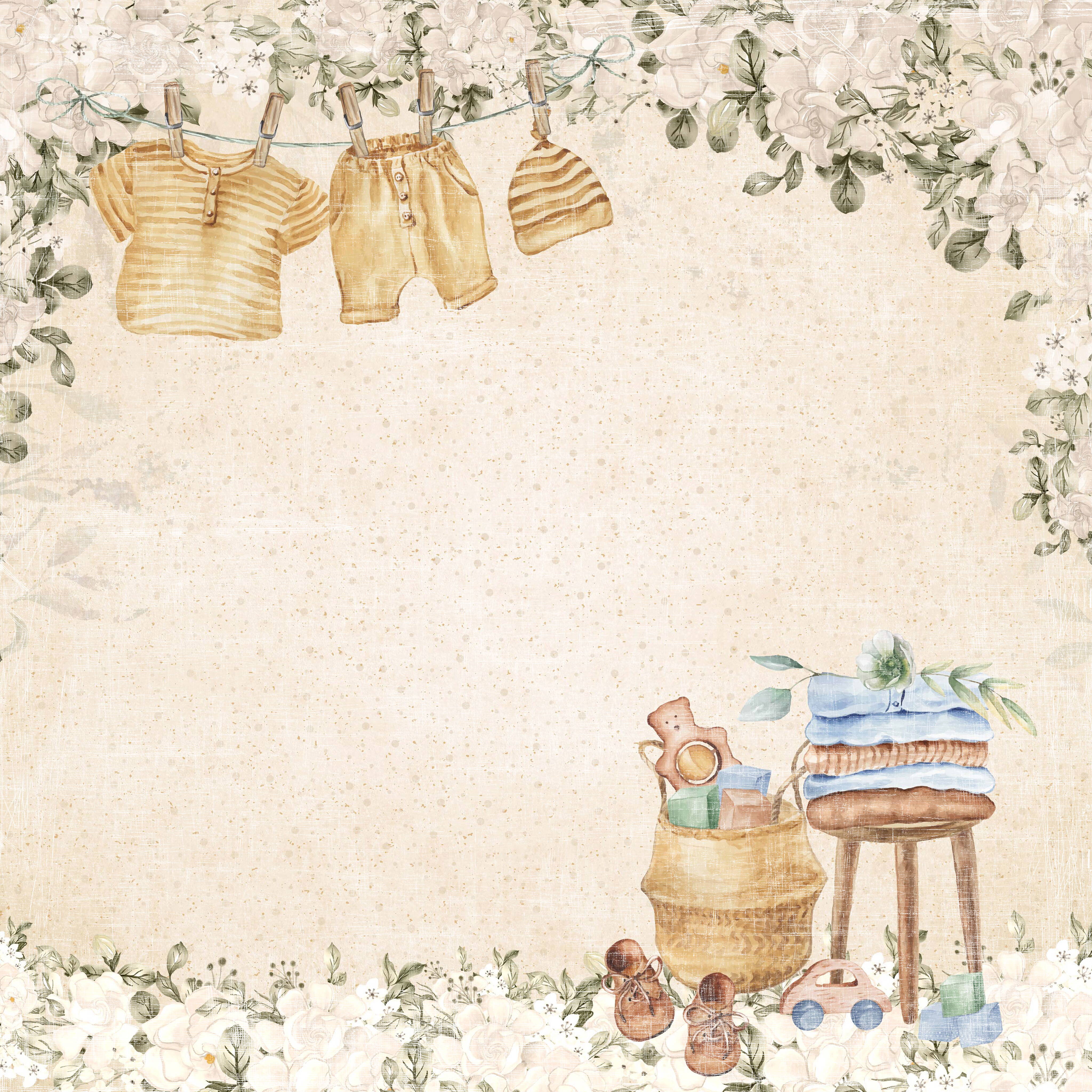 Papper Reprint - Vintage Baby - 12x12