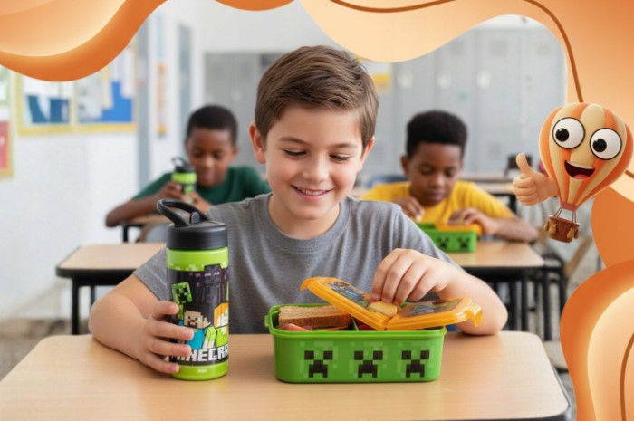 Minecraft Matlåda 3-fack - 4