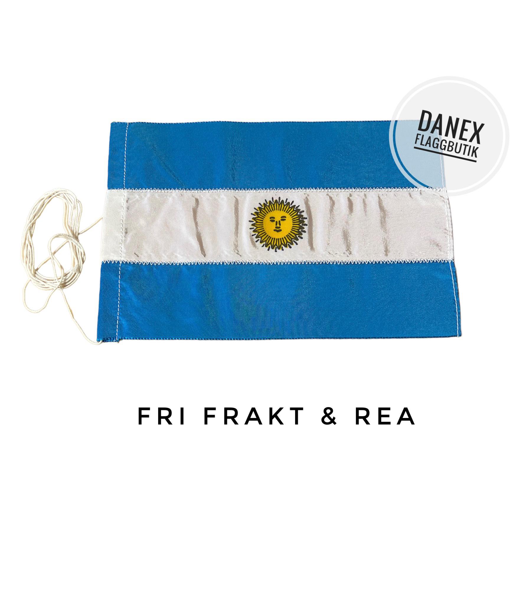 Bordsflagga REA -Argentina - 12x18 cm