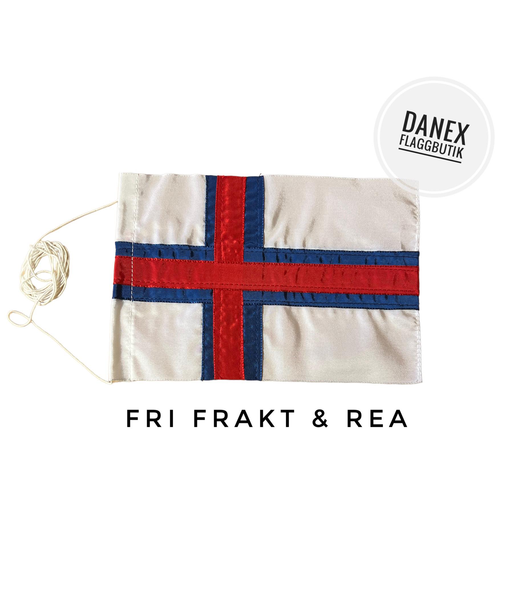 Bordsflagga REA -Färöarna- 12x18 cm