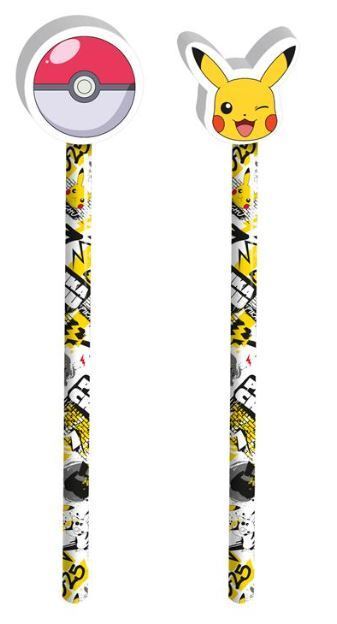 Pokemon Blyertspennor med sudd 2-pack 