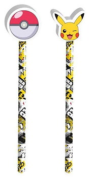 Pokemon Blyertspennor med sudd 2-pack 