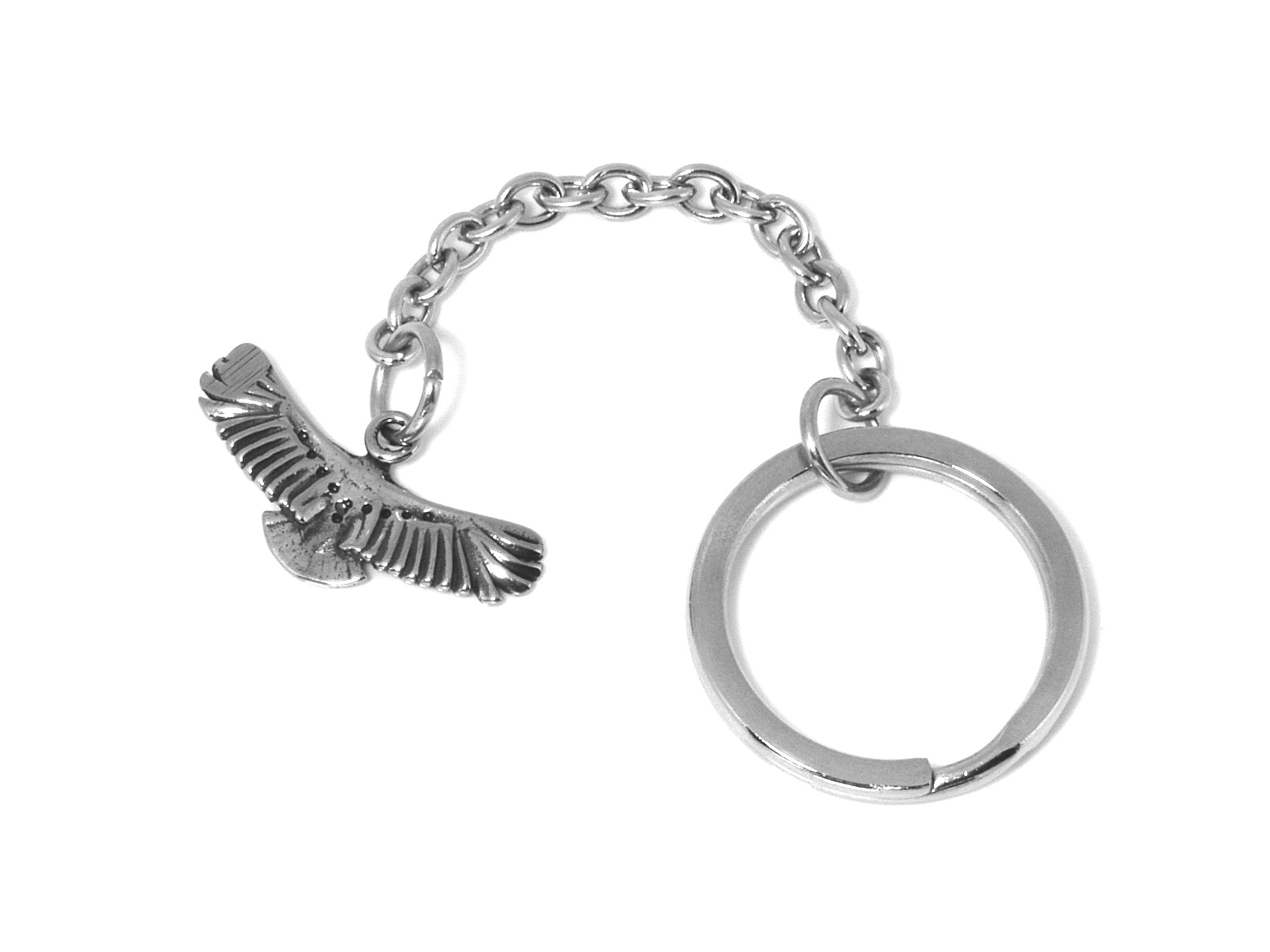 Örn Nyckelring i Rostfritt Stål, Flygande Fågel Accessoar, Rovfågel Nyckelhållare - 2
