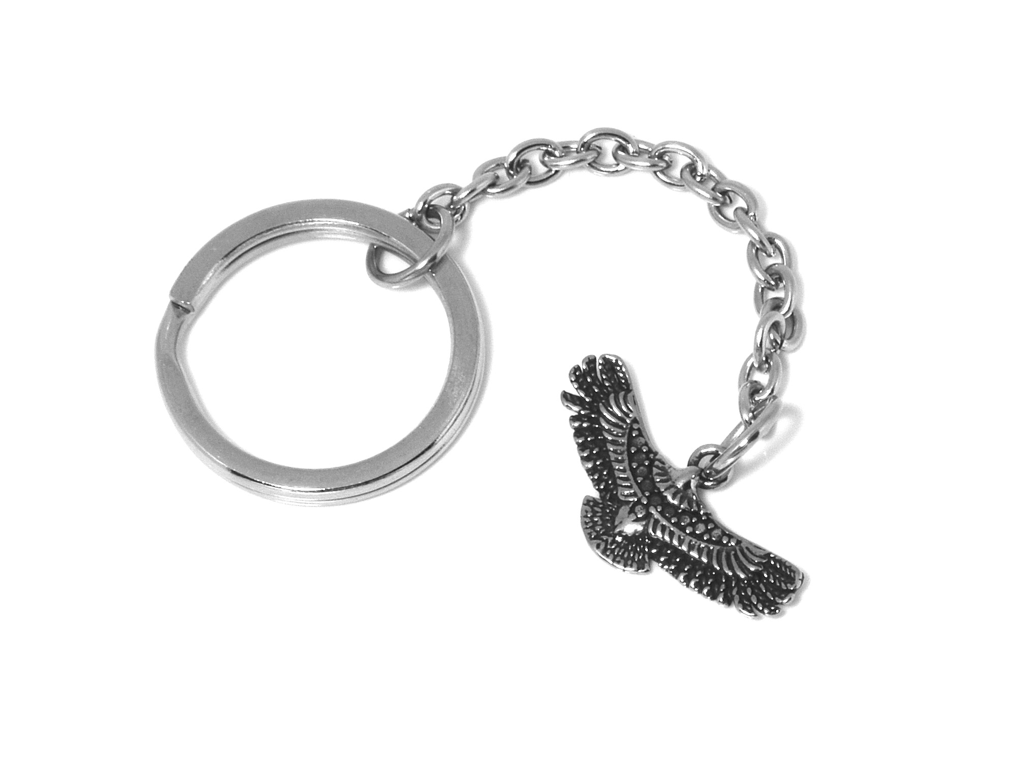 Örn Nyckelring i Rostfritt Stål, Flygande Fågel Accessoar, Rovfågel Nyckelhållare
