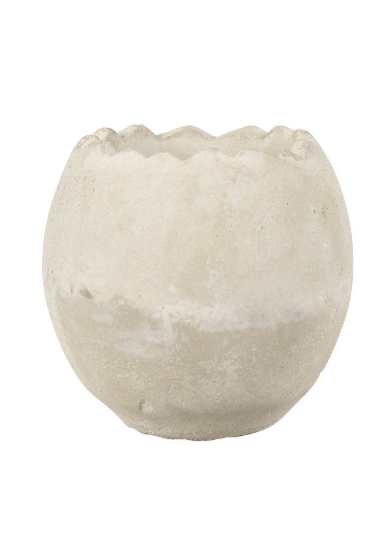 Eggshell Pot - Pot - Egg - Grey - Cement - 10 cm - 2