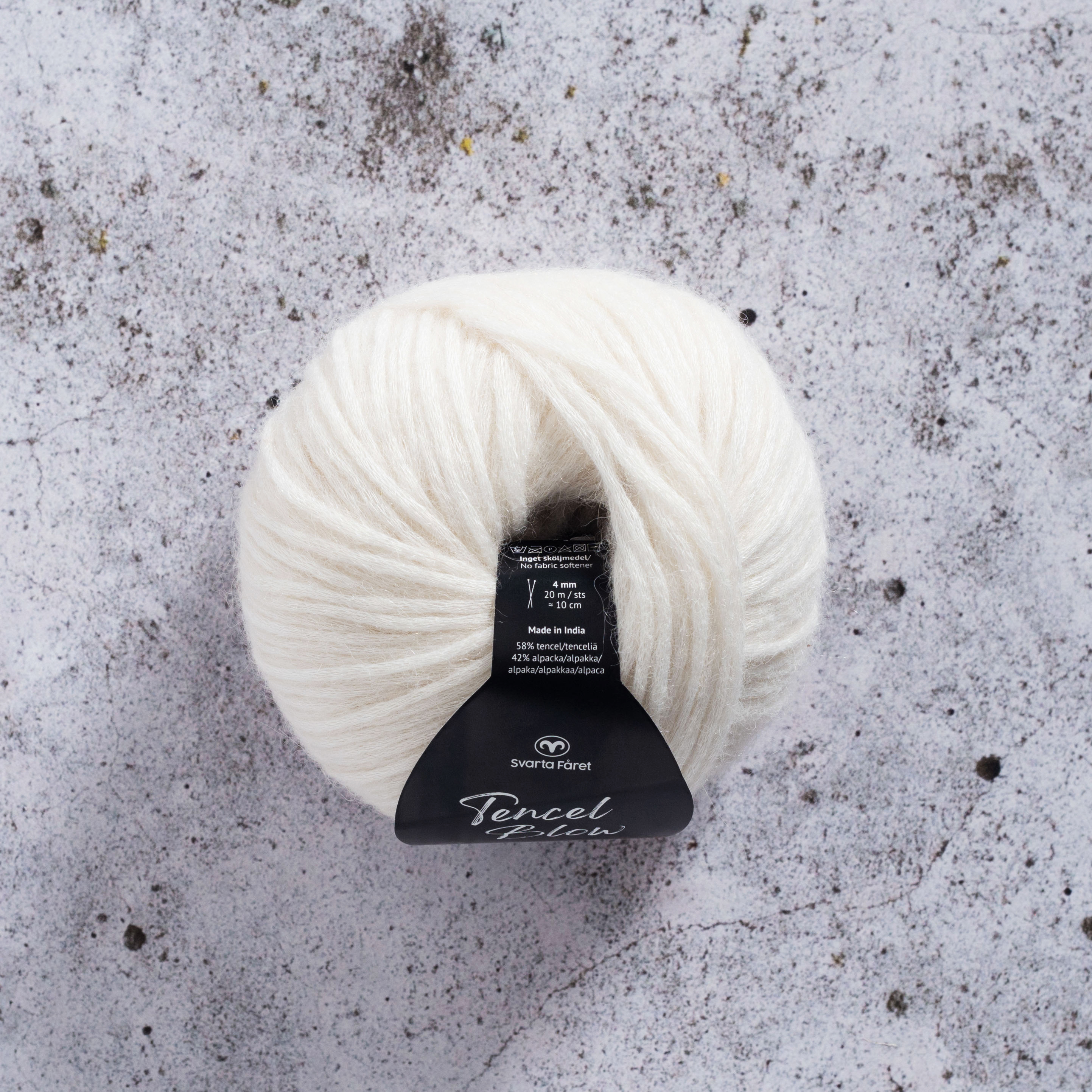 Svarta Fåret Tencel Blow Snow White - 2
