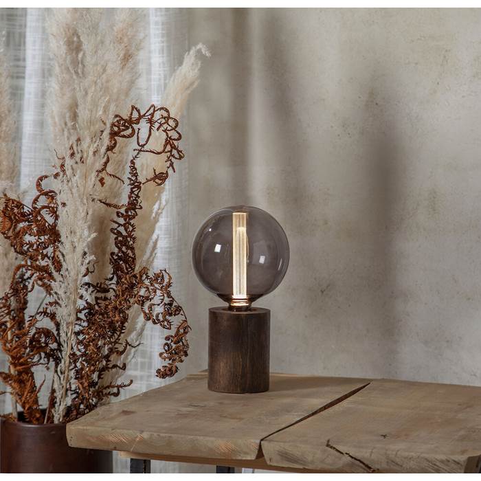 Lampfot Trä Brun 10cm - 3
